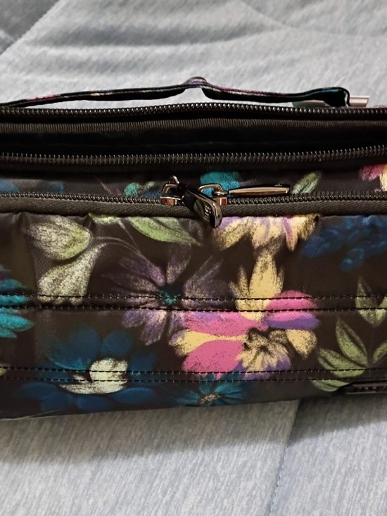 lug Handbags - Lug Trolley Bloom Black Women’s Travel Cosmetic Bag in Black